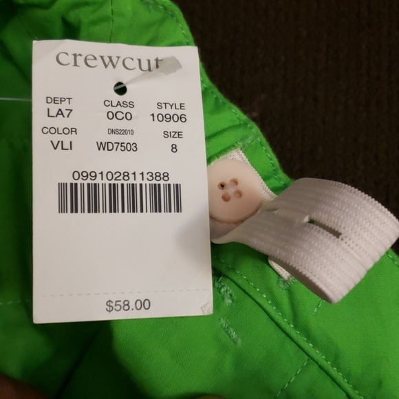 Crewcuts Green/Blue Dots Long Pants Size 8 - Picture 6 of 8